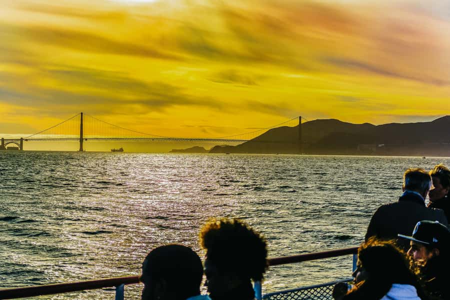San Francisco: California Sunset Cruise (2-hours) - Golden Gate Bridge at sunset: the main event