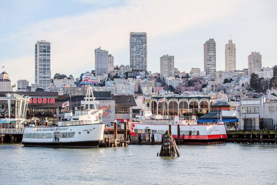 San Francisco: Golden Gate Bay Cruise - Sausalito and Marin Headlands views that add context to the icons