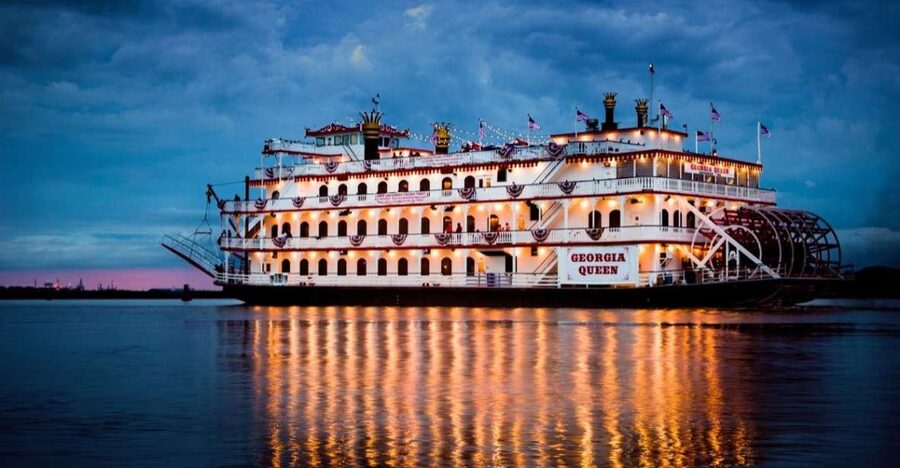 Savannah: Buffet Dinner Cruise with Live Entertainment - The Buffet Room, the Crowd Energy, and Service You Can Count On