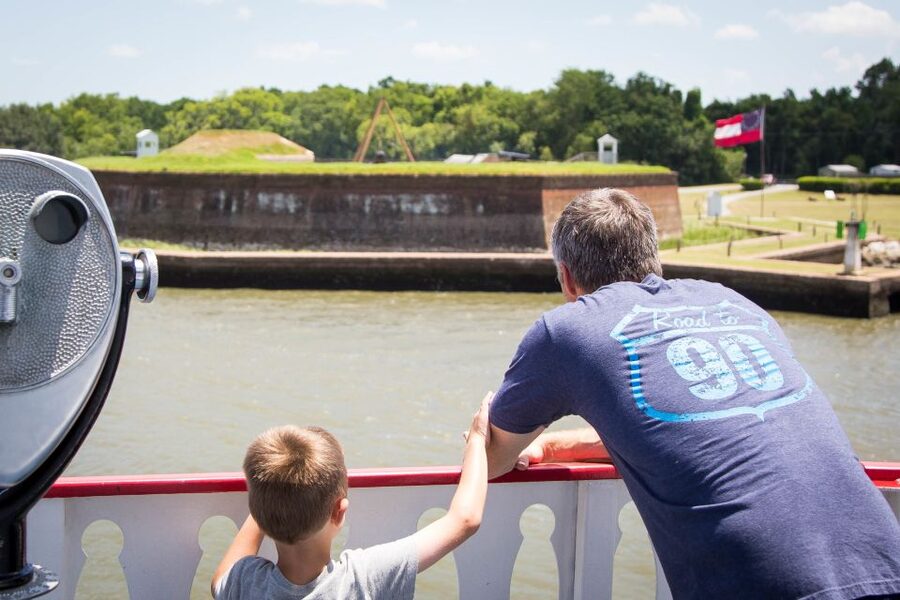 Savannah: Riverboat Narrated Harbor Sightseeing Cruise - The Route: Savannah River, Container Ships, and the Fort Jackson Turn