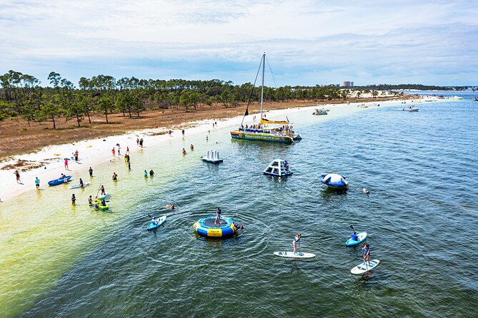 Shell Island Inflatable Adventure Park & Dolphin Sightseeing Tour - Key highlights before you go