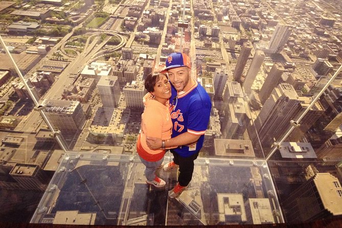 Skydeck - Willis Tower Admission - The elevator ride and the view from 1,353 feet