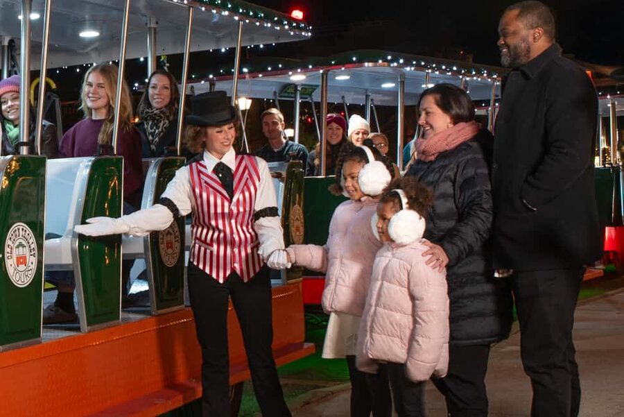 St Augustine: Nights of Lights Trolley Tour - From the Visitor Center to the Historic District in one smooth hop