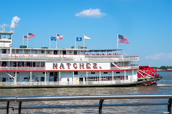 Sunday Jazz Brunch Cruise in New Orleans - The Steamboat NATCHEZ details: engine room, vintage decor, Steam Calliope