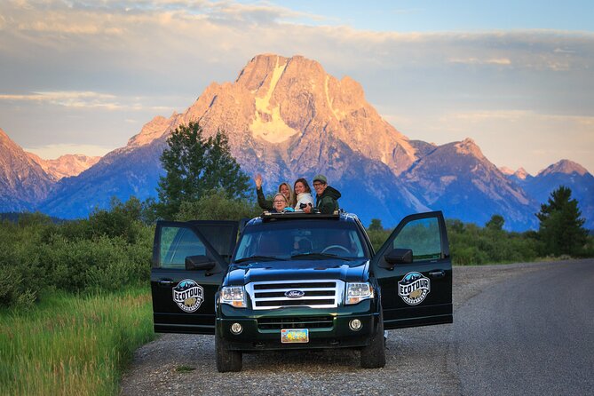 Sunrise 4-Hour Grand Teton Wildlife Adventure - The 4x4 Safari Vehicle, Roof Hatches, and Included Optics That Actually Help