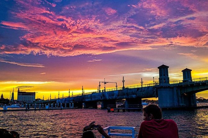 Sunset Cruise of St. Augustine - Passing under the Bridge of Lions, with the story behind the span