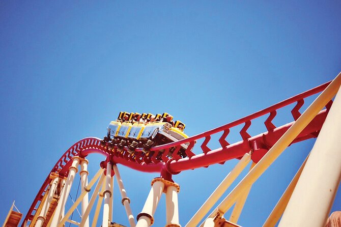 The Big Apple Coaster at New York New York Hotel and Casino - The view payoff: Strip angles and desert sightings from the top