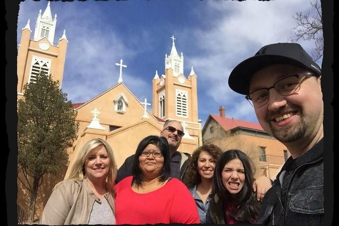 The Original 8pm Ghost Tour of Old Town Albuquerque - since 2001 - Stop-by-stop: basket shop lore to San Felipe de Neri at night