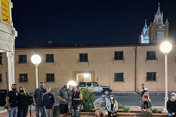 The Original 8pm Ghost Tour of Old Town Albuquerque - since 2001 - The walking plan: under a mile, with stops that keep it comfortable