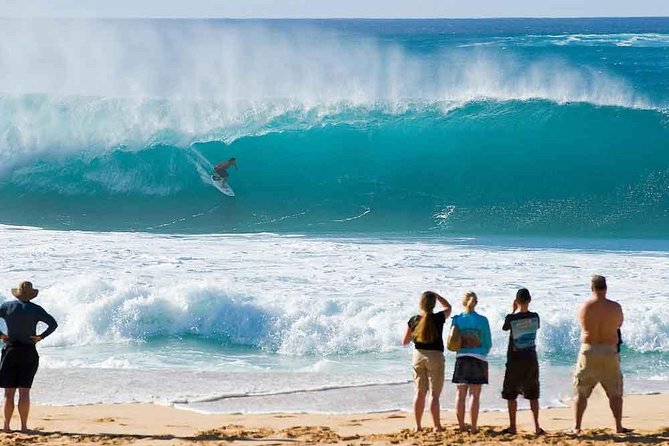 Tour of North Shore & Waimea Waterfall - Tropical Farms tasting and Mokoli’i (Chinaman’s Hat) movie-photo energy