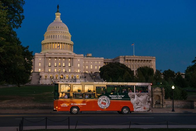 Washington DC Monuments by Moonlight Tour by Trolley - The Open-Air Trolley at Night: Comfortable Views Without the Long Walk