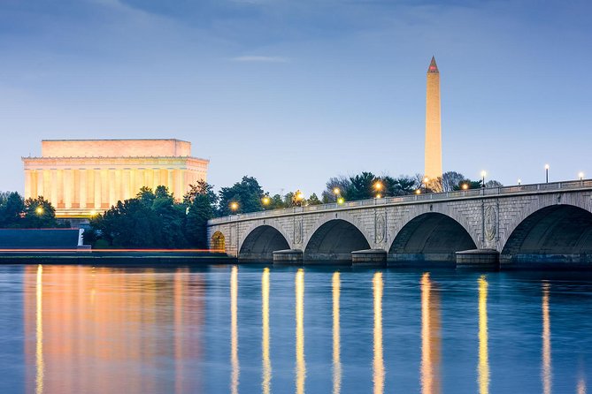 Washington DC Monuments by Moonlight Tour by Trolley - Jefferson Memorial and the War Memorial Stop Sequence