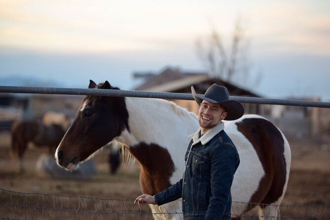 Wild West Sunset Horseback Ride with Dinner from Las Vegas - The horse orientation: where nervous turns into normal